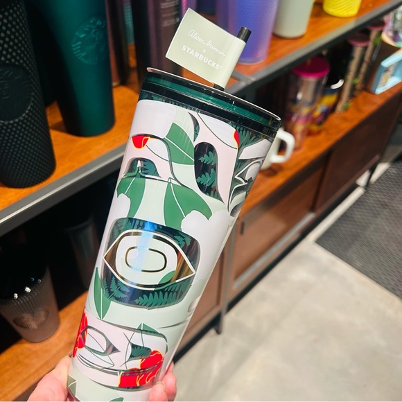 Starbucks Exclusive Alison Bremmer Floral Design Tumbler Cup New 2024 Release - Picture 4 of 16
